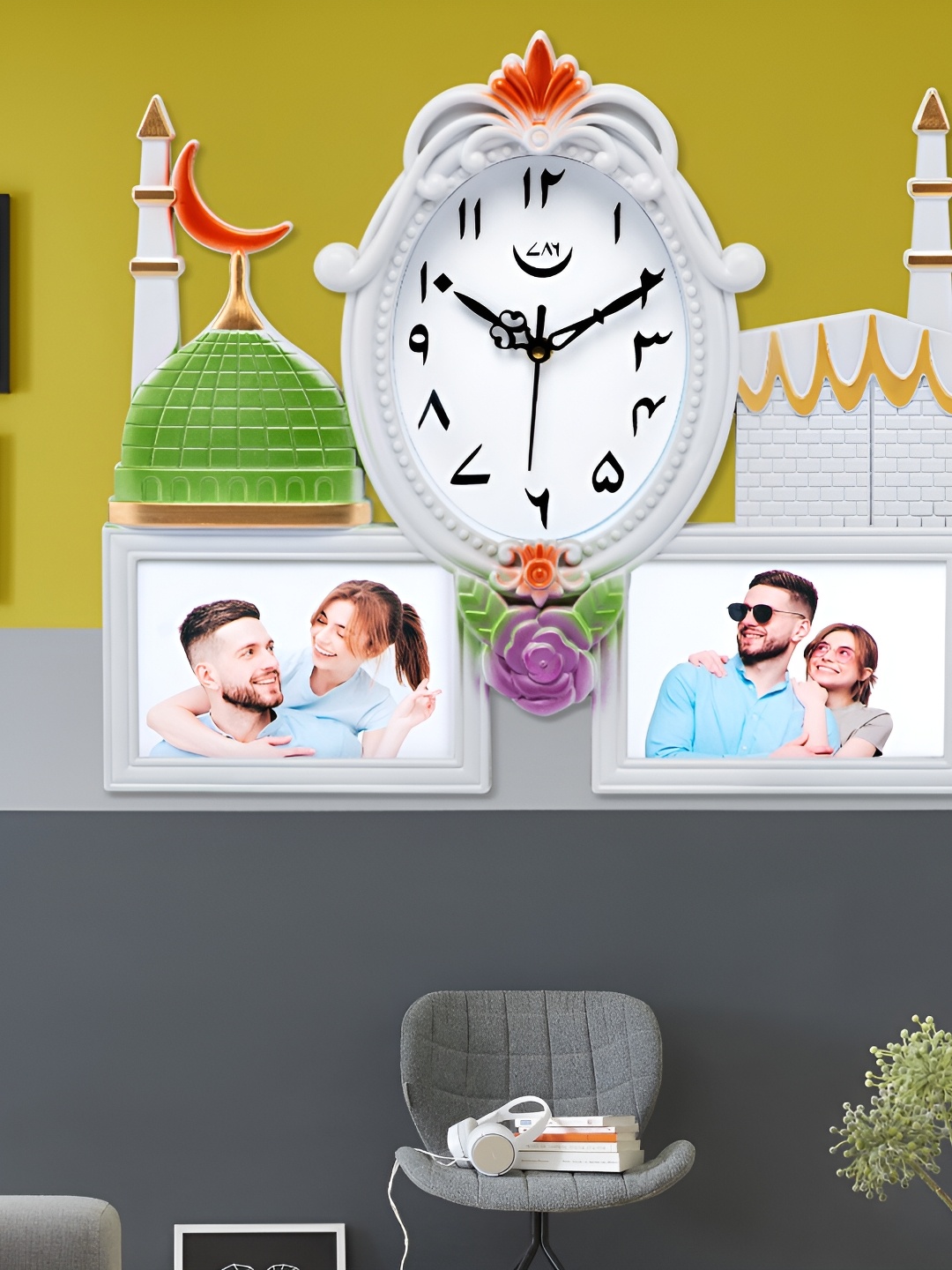 

Attractionz White & White Wall Clock
