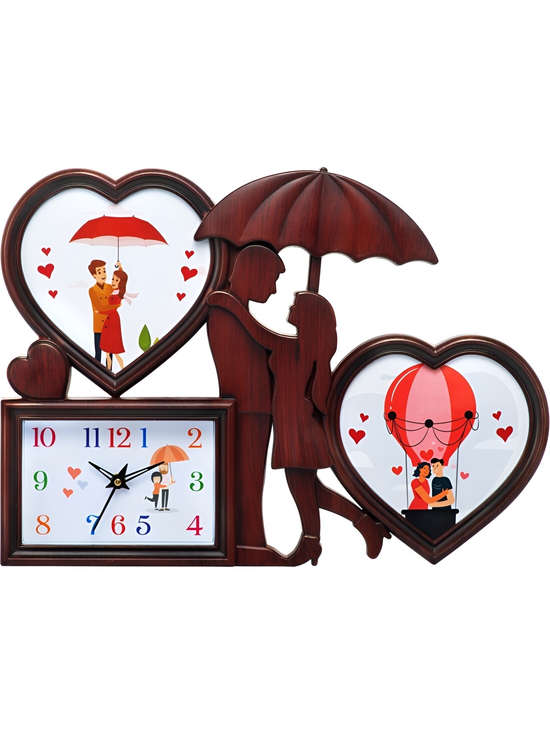 

Attractionz Brown & White Wall Clock