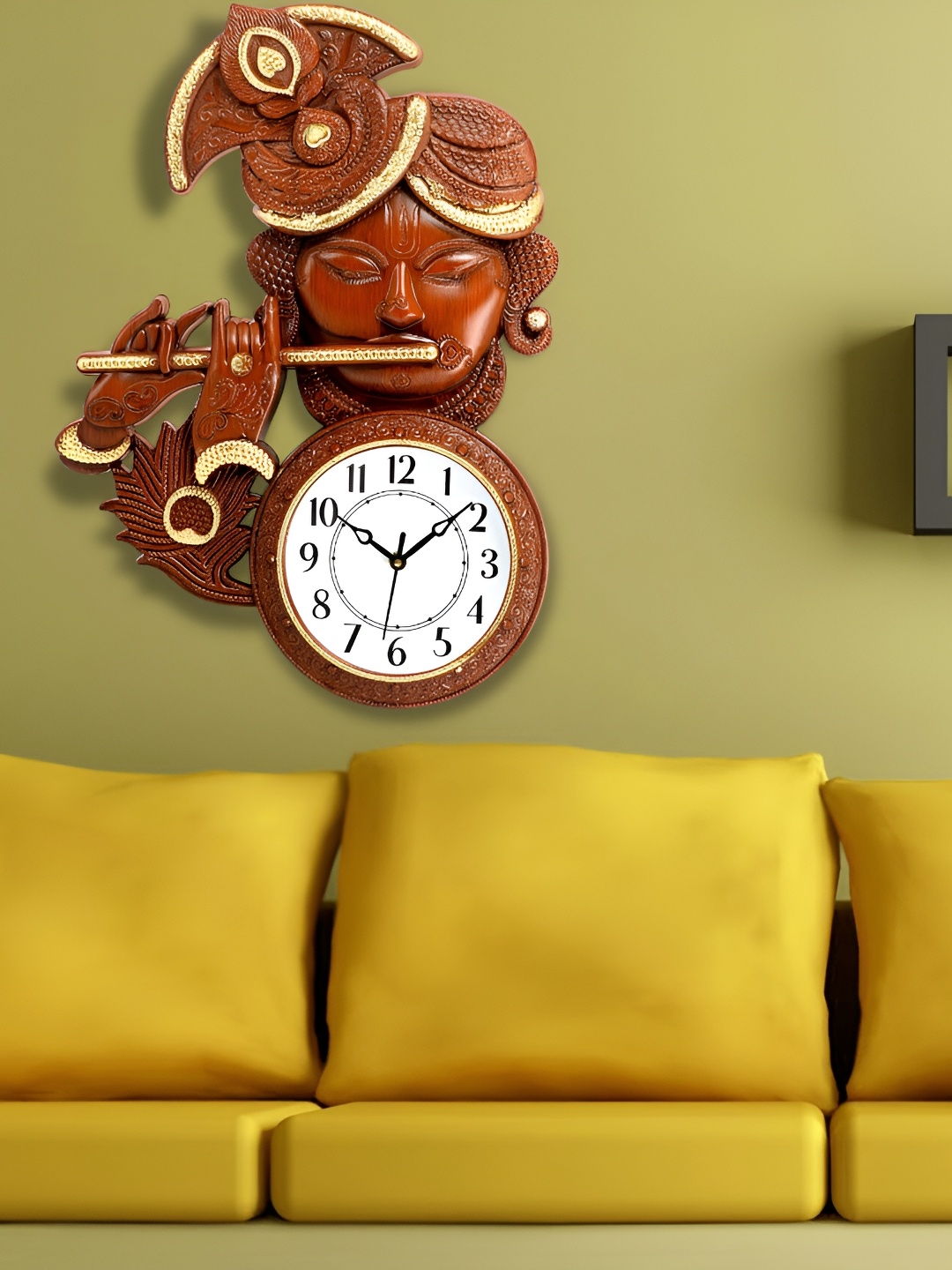 

Attractionz Red & Beige Wall Clock