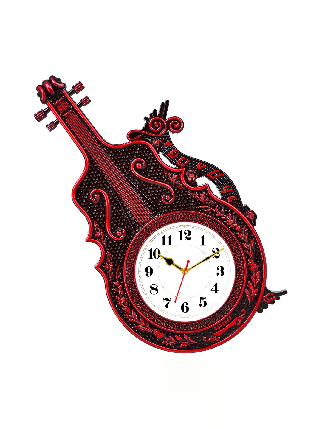 

Attractionz Multicoloured & White Wall Clock, Multi