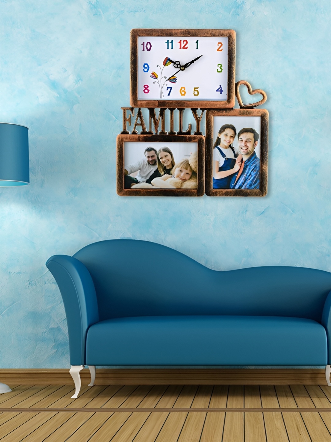 

Attractionz Gold-Toned & Black Wall Clock