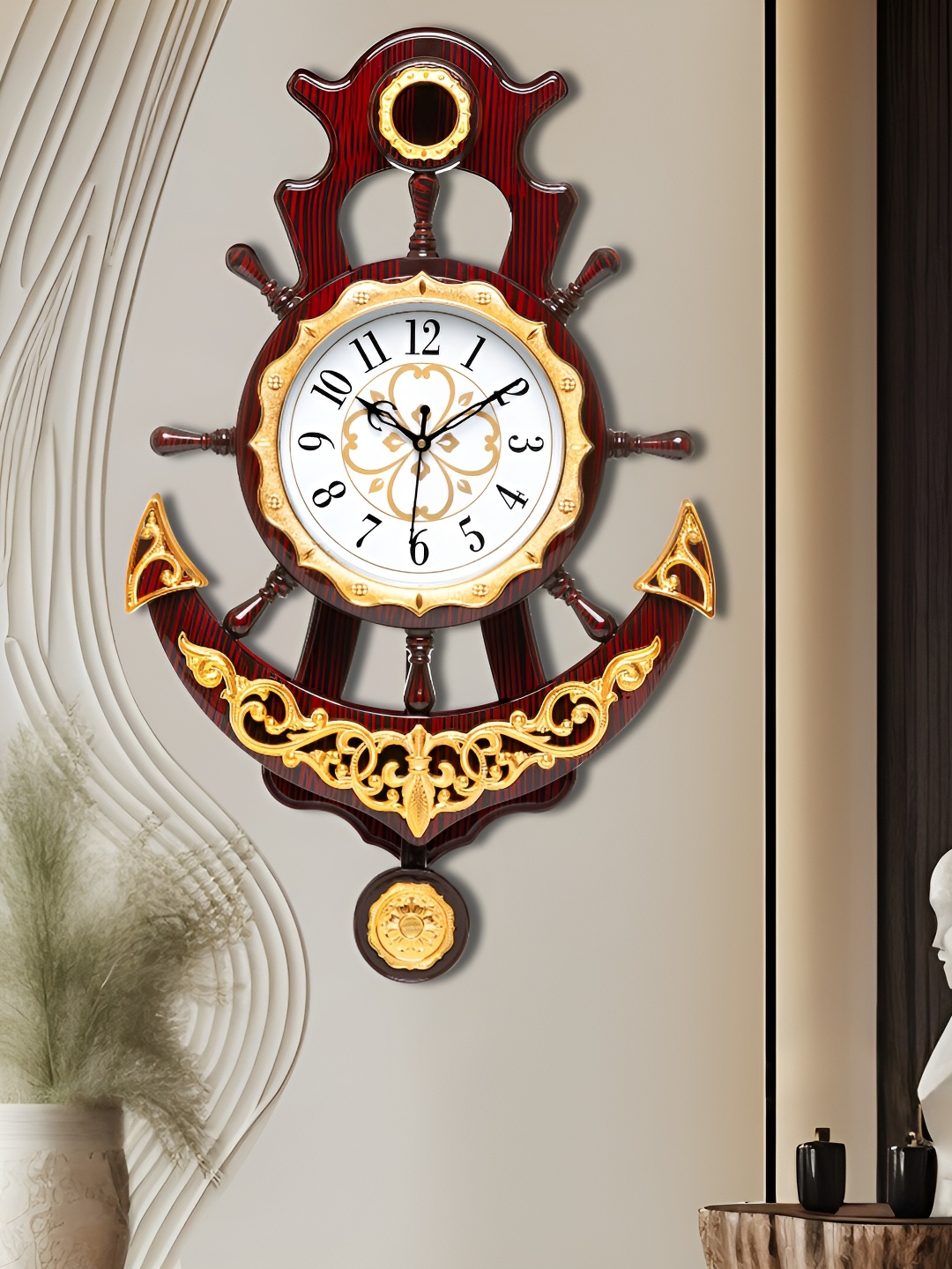 

Attractionz Brown & Beige Wall Clock