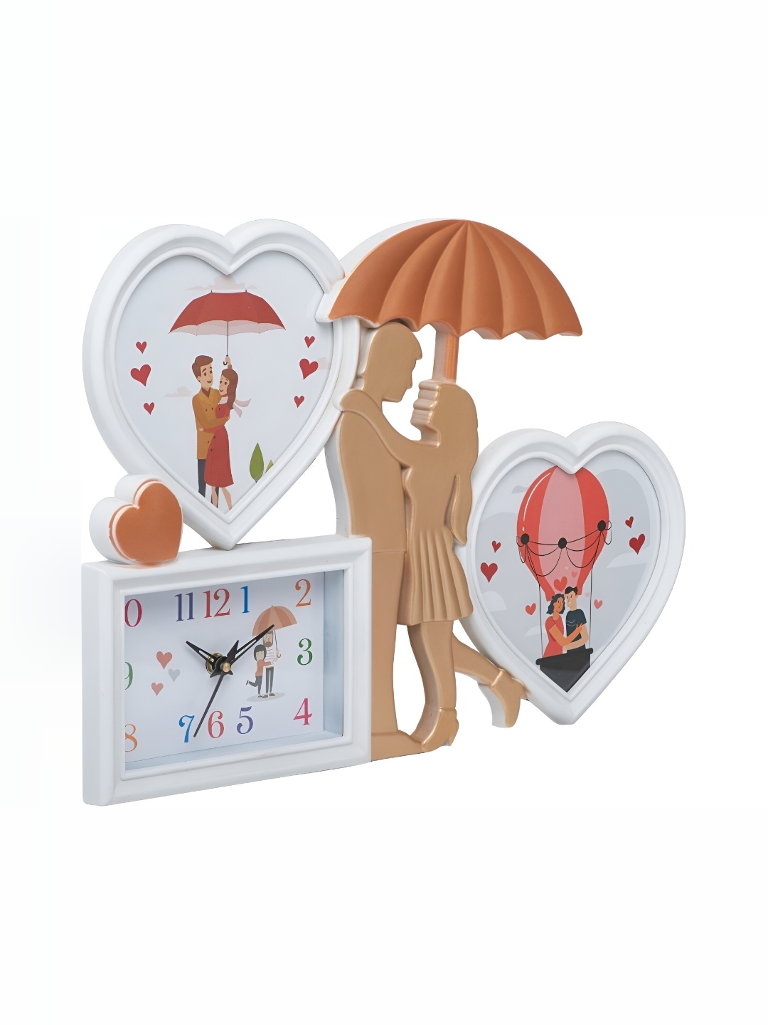 

Attractionz White & White Wall Clock