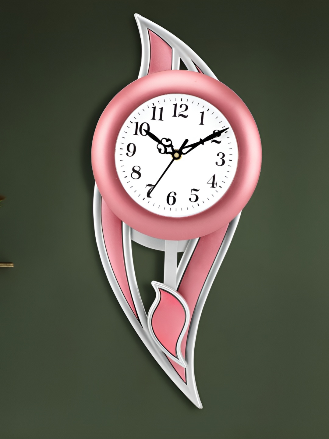 

Attractionz Pink & White Wall Clock