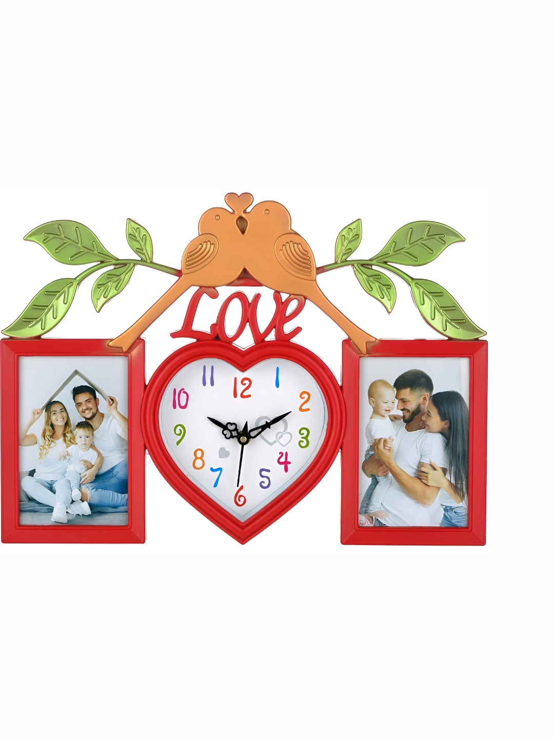 

Attractionz Red & Beige Wall Clock