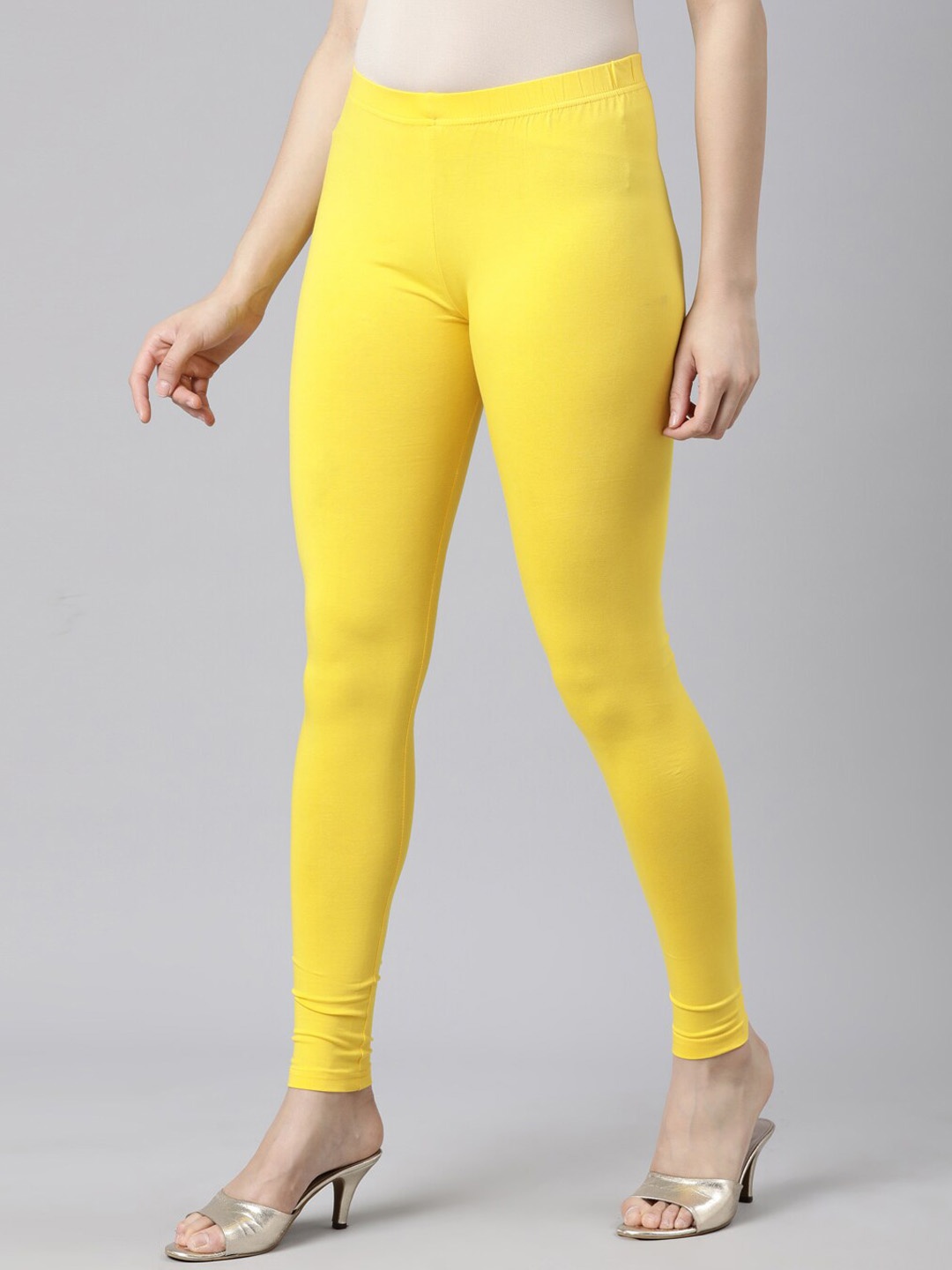 

Souchii Women Ankle-Length Leggings, Yellow