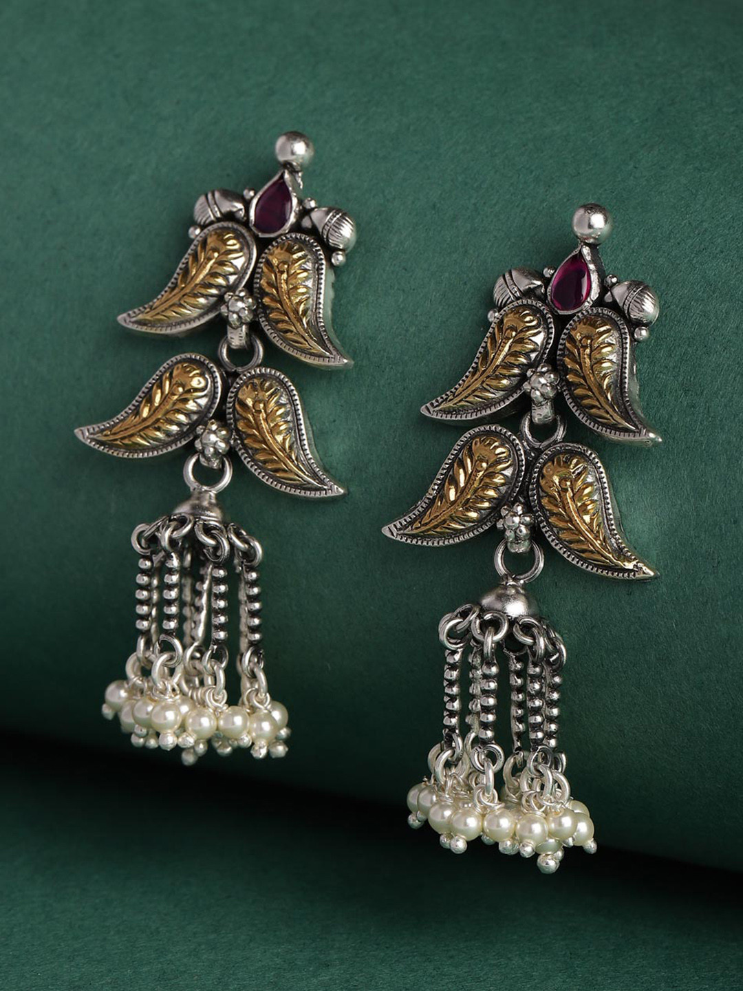 

Fabindia Silver Contemporary Drop Earrings