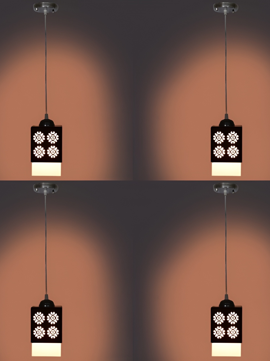 

Afast Black Wooden Rectangle Contemporary Ceiling Lamp