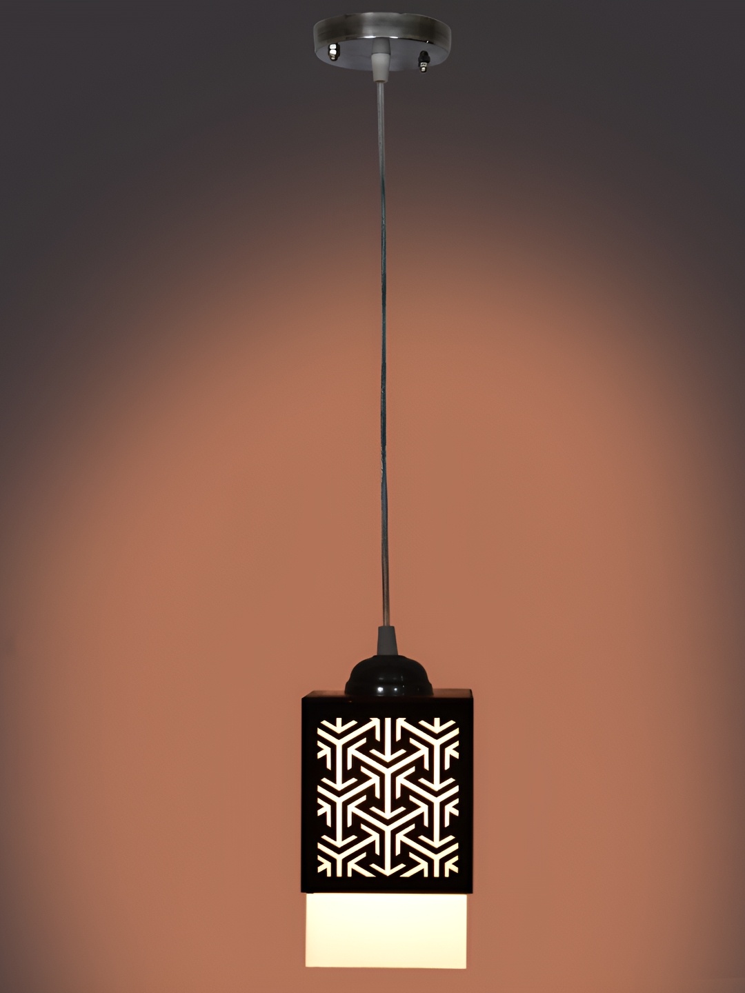 

Afast Brown Wooden Rectangle Contemporary Ceiling Lamp