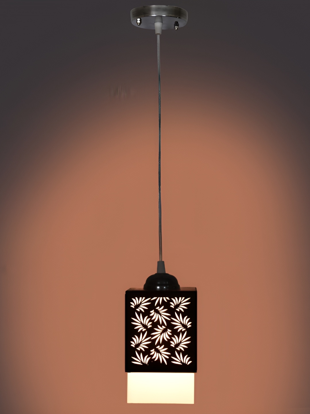 

Afast Black & White Wooden Textured Traditional Ceiling Lamp