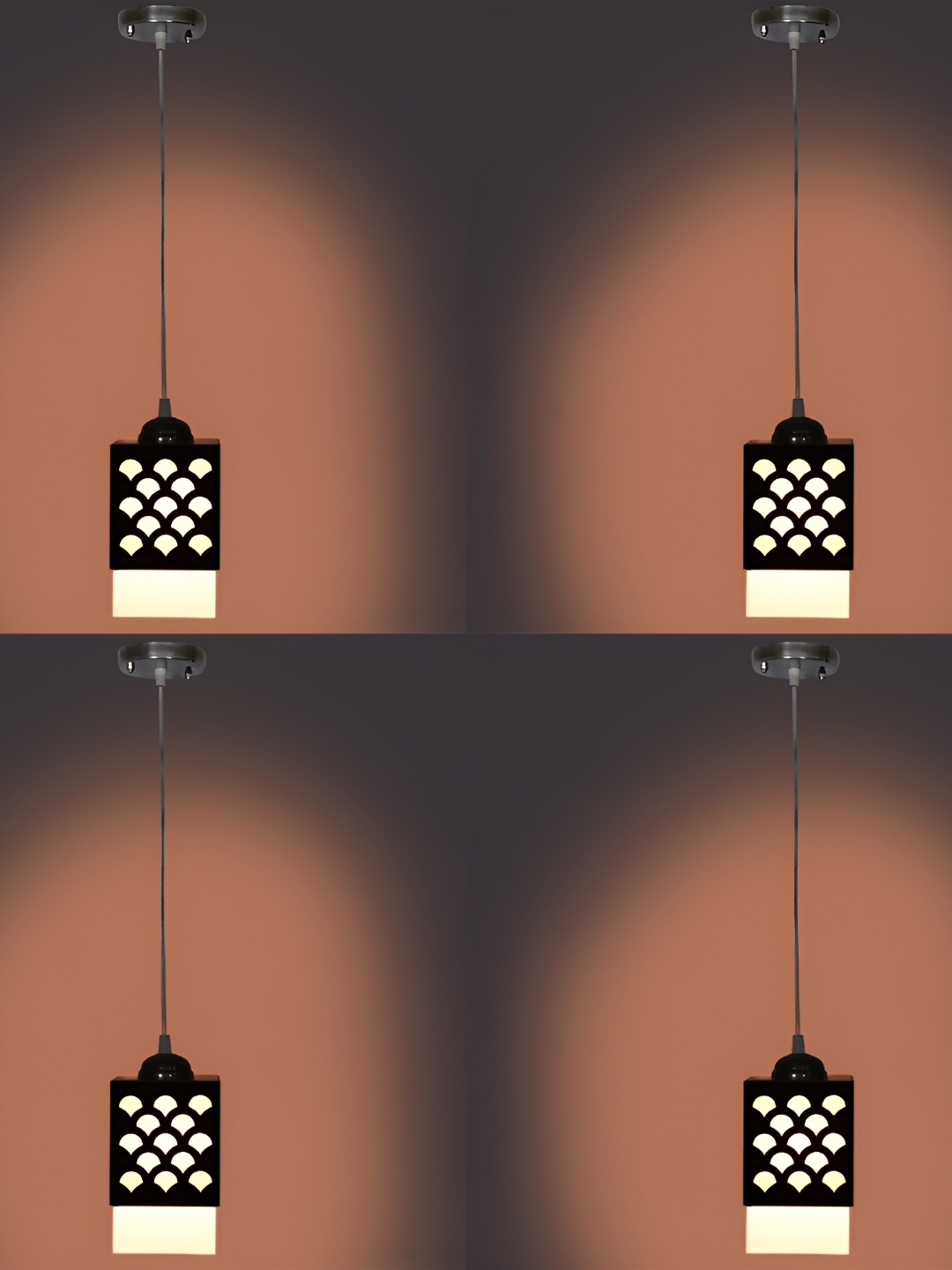 

Afast Brown 4 Pcs Wooden Traditional Ceiling Lamp