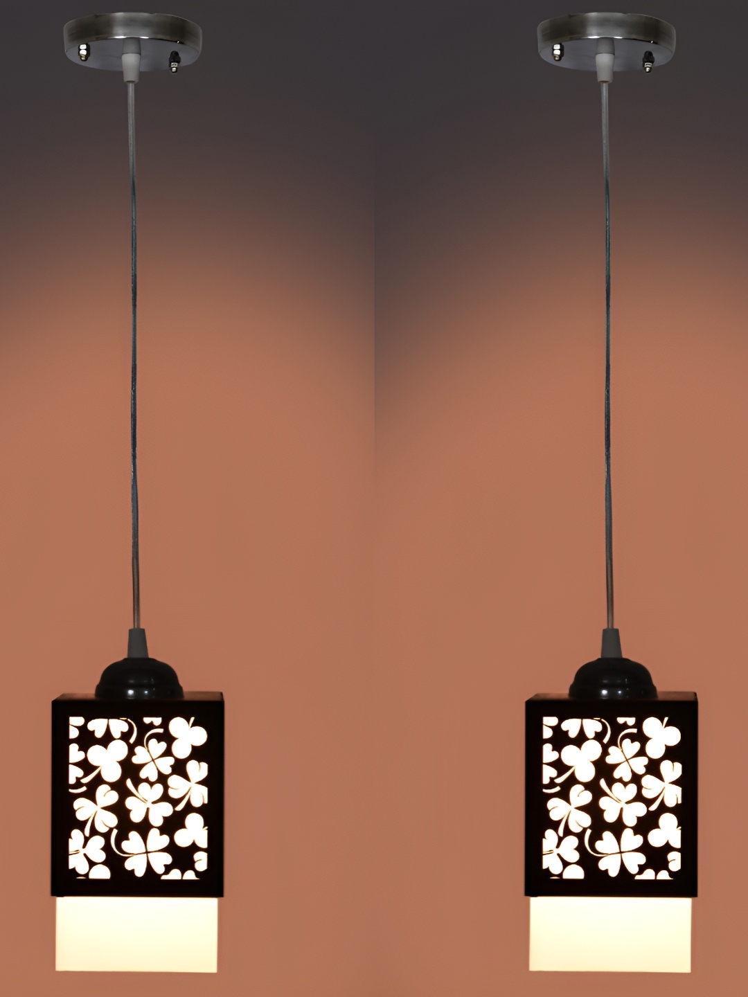 

Afast Black 2 Pcs Wooden Traditional Ceiling Lamp