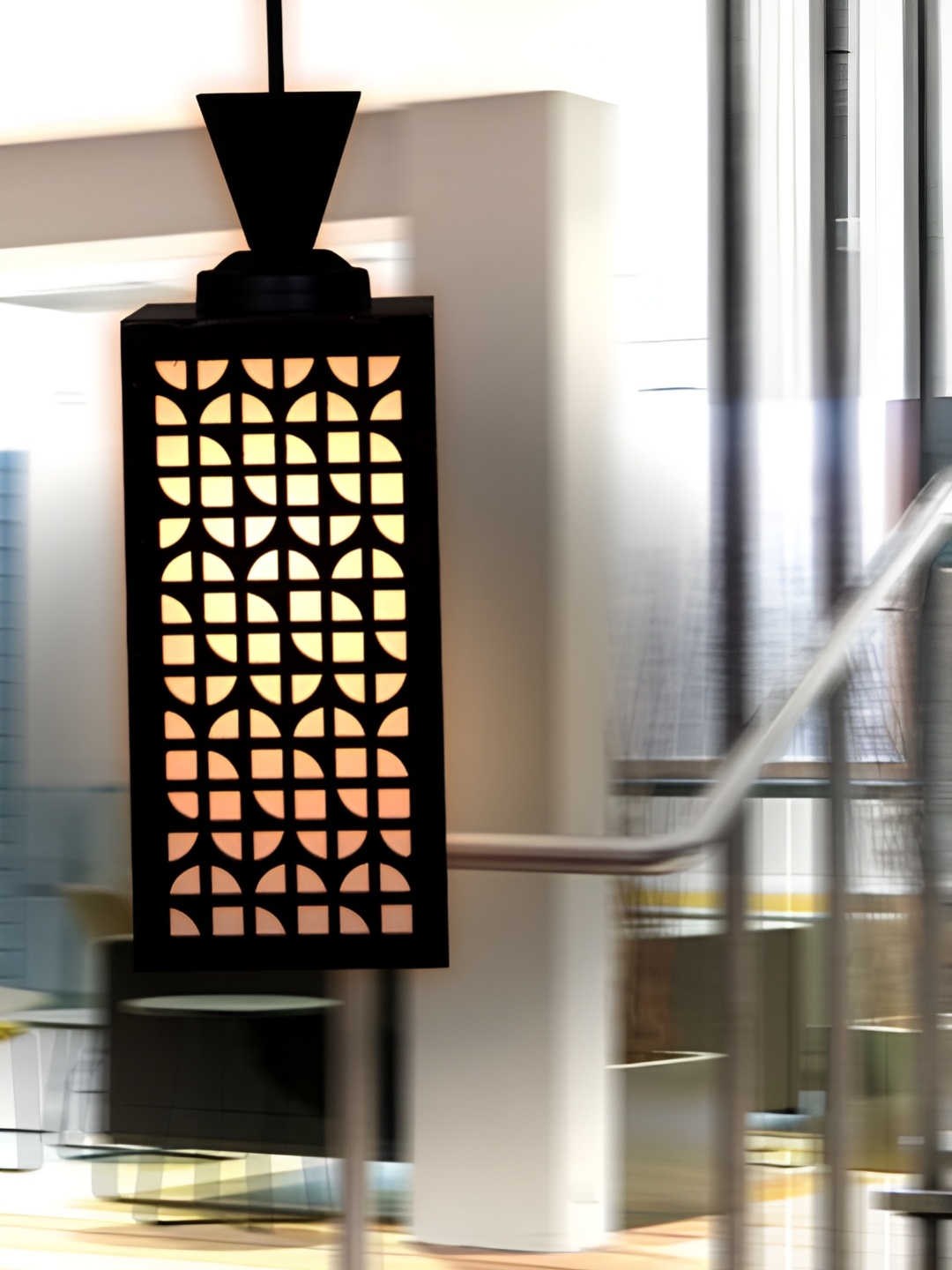

Afast Brown & White Textured Rectangular Shaped Contemporary Ceiling Lamp