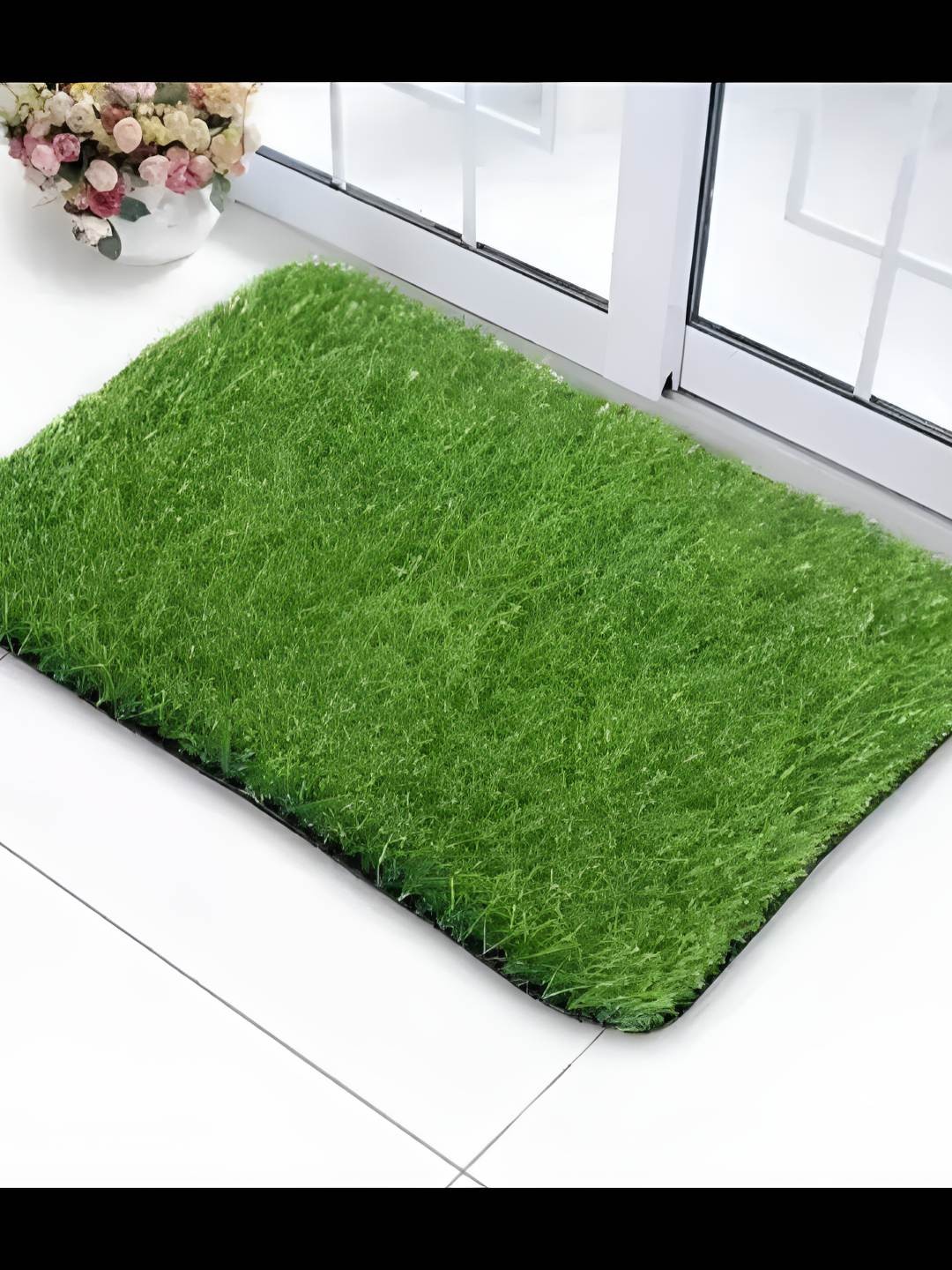 

Supreme Home Collective Green Water-Resistant Artificial Grass Floor Mats