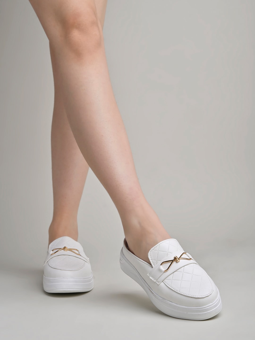 

Shoetopia Women Textured Lightweight Boat Shoes, White