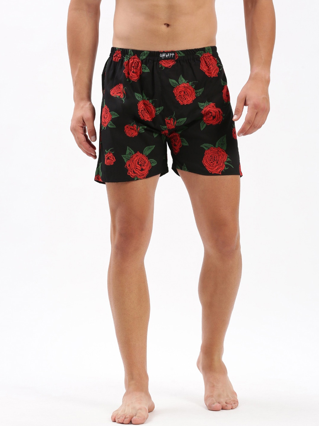 

SHOWOFF Printed Cotton Slim-Fit Boxer 142-9_Black