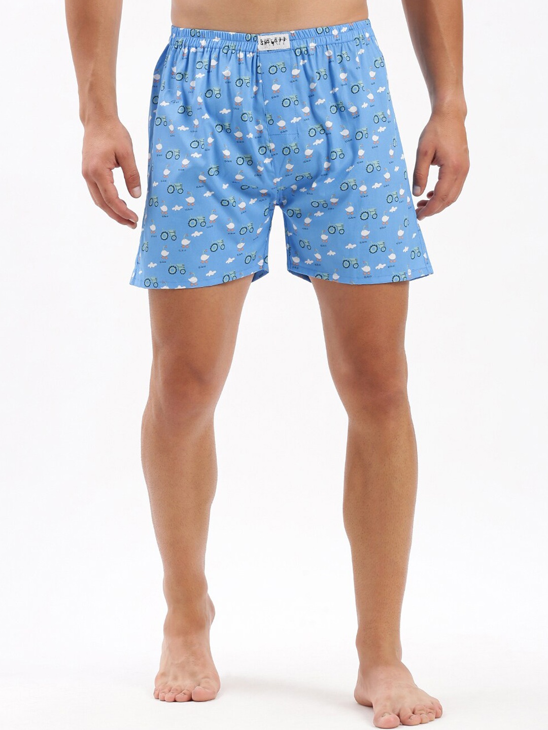 

SHOWOFF Printed Cotton Slim Fit Boxers 143-9_Blue