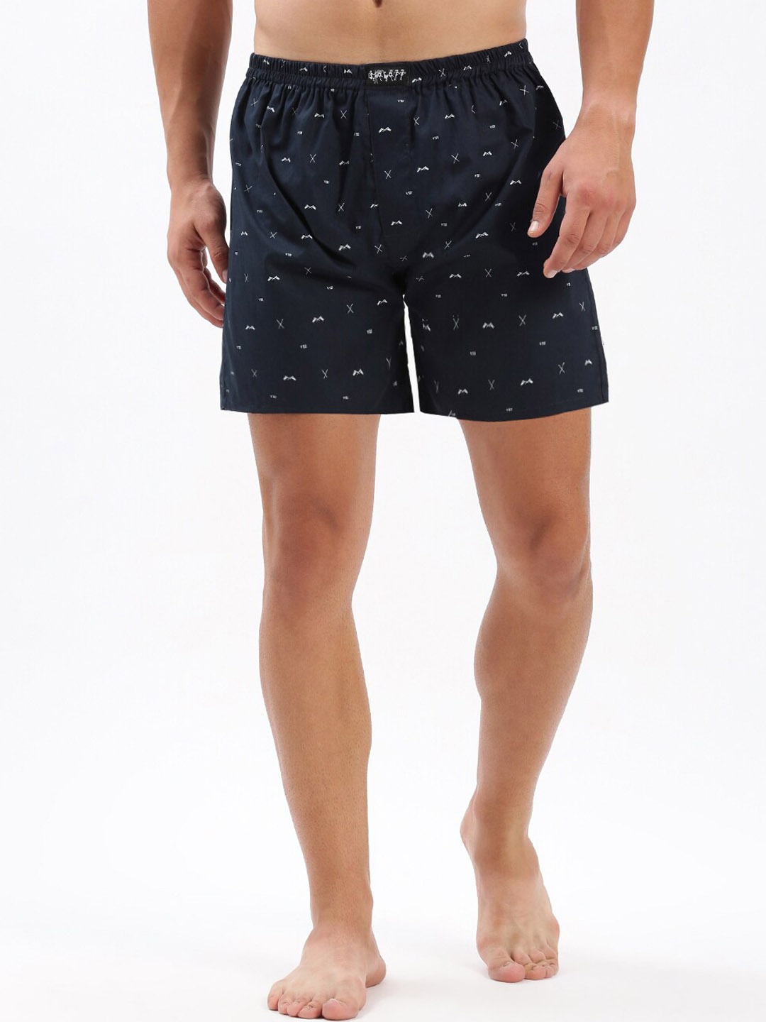 

SHOWOFF Printed Slim Fit Boxers 142-4_NavyBlue, Navy blue