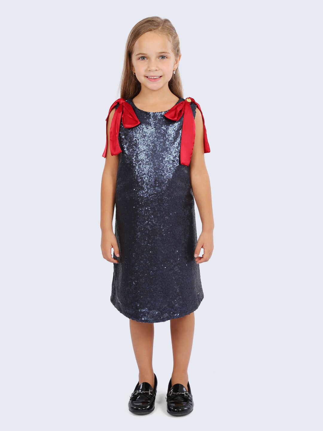 

One Friday Girls Embellished A-Line Dress, Blue