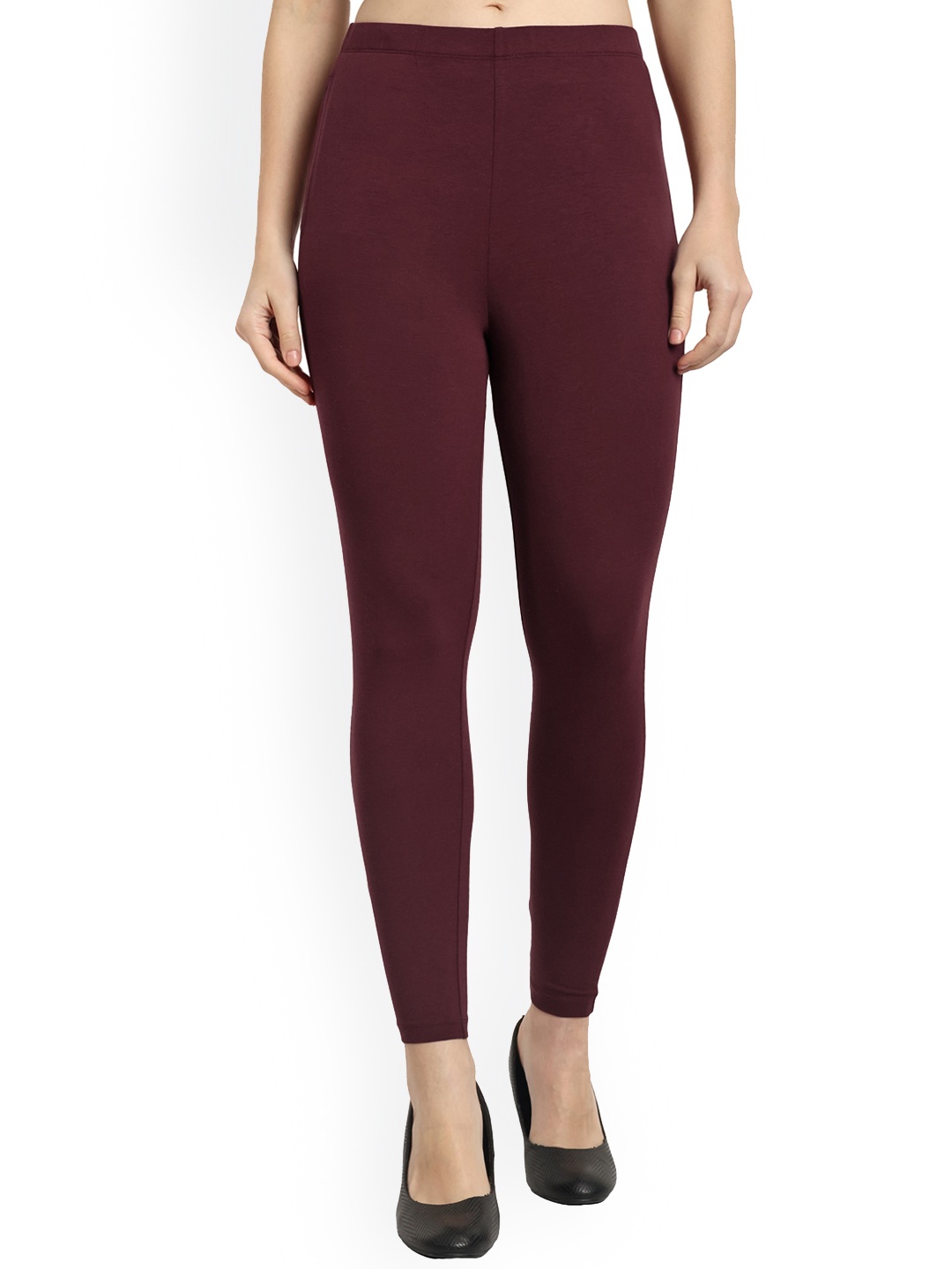 

ONE SKY Ankle-Length Leggings, Burgundy