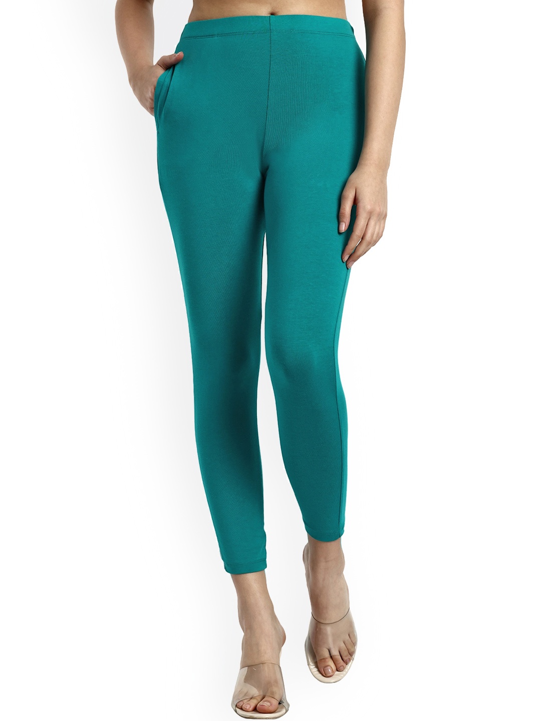 

ONE SKY Ankle-Length Leggings, Green
