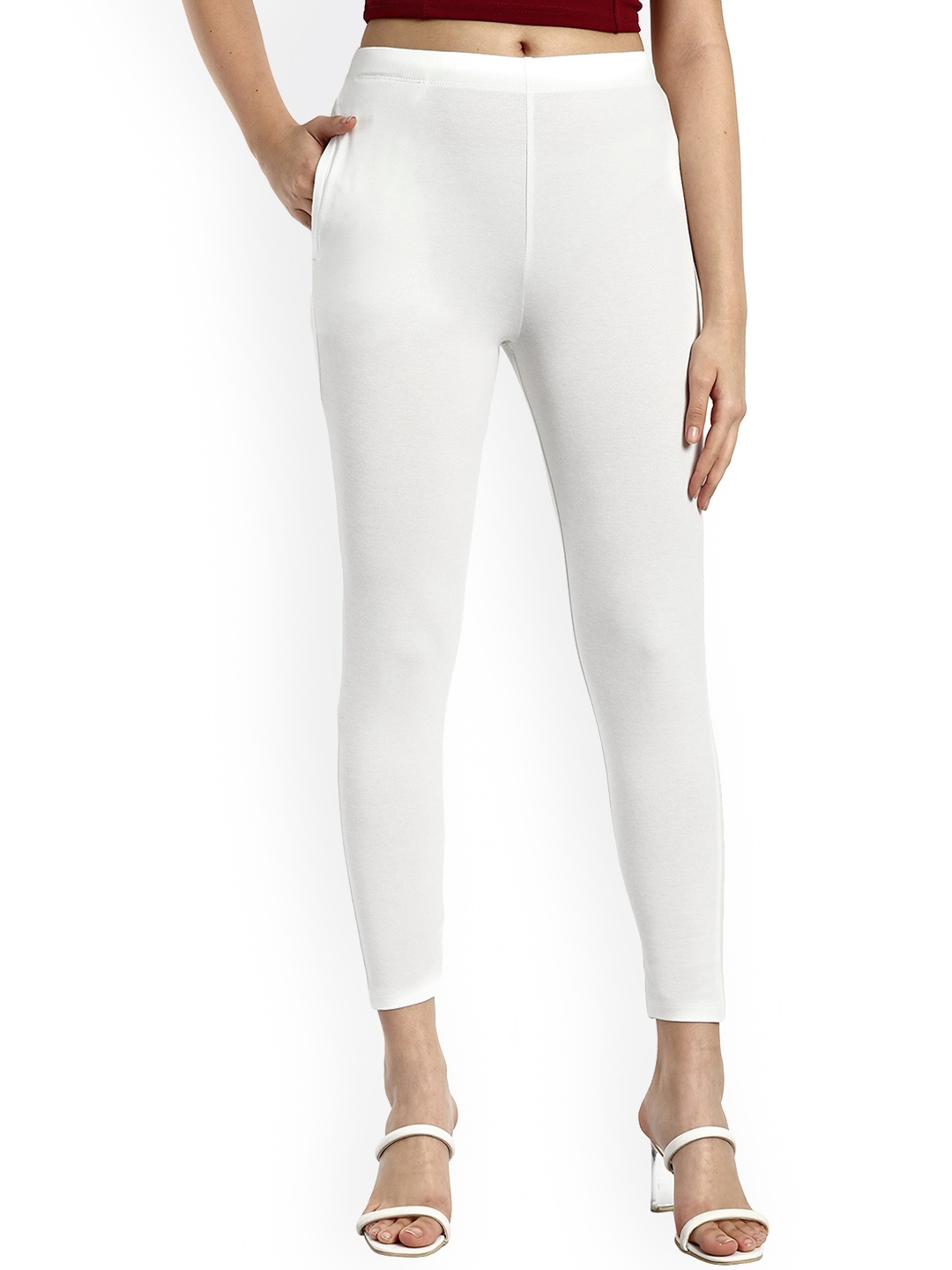 

ONE SKY Ankle-Length Leggings, Off white