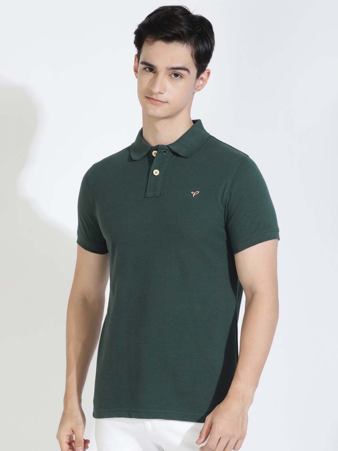 

PURPLEMANGO THE FRUIT OF FASHION Short Collar Polo Collar T-shirt, Green