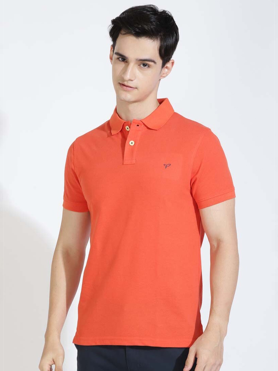 

PURPLEMANGO THE FRUIT OF FASHION Short Collar Polo Collar T-shirt, Orange