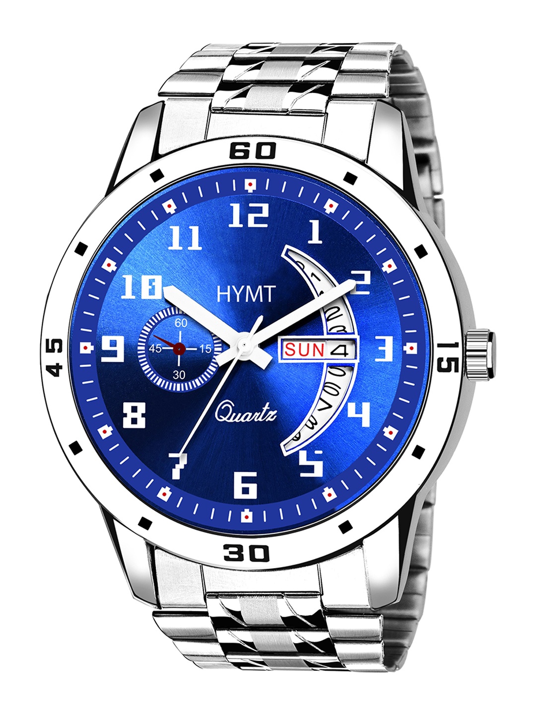 

HYMT Men Stainless Steel Bracelet Style Straps Analogue Watch HMTY-6017, Blue