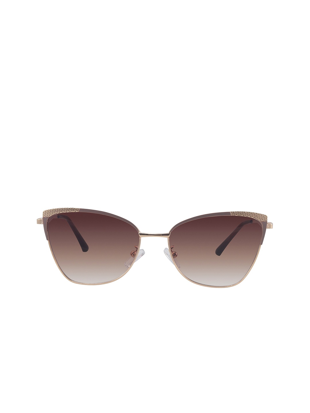 

HASHTAG EYEWEAR Women Cateye Sunglasses with UV Protected Lens B80-690-brown