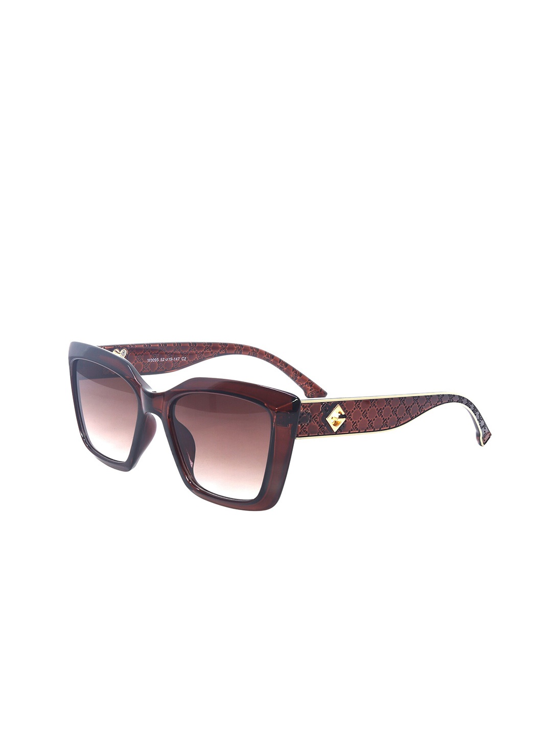 

HASHTAG EYEWEAR Women Wayfarer Sunglasses with UV Protected Lens W-9095, Brown