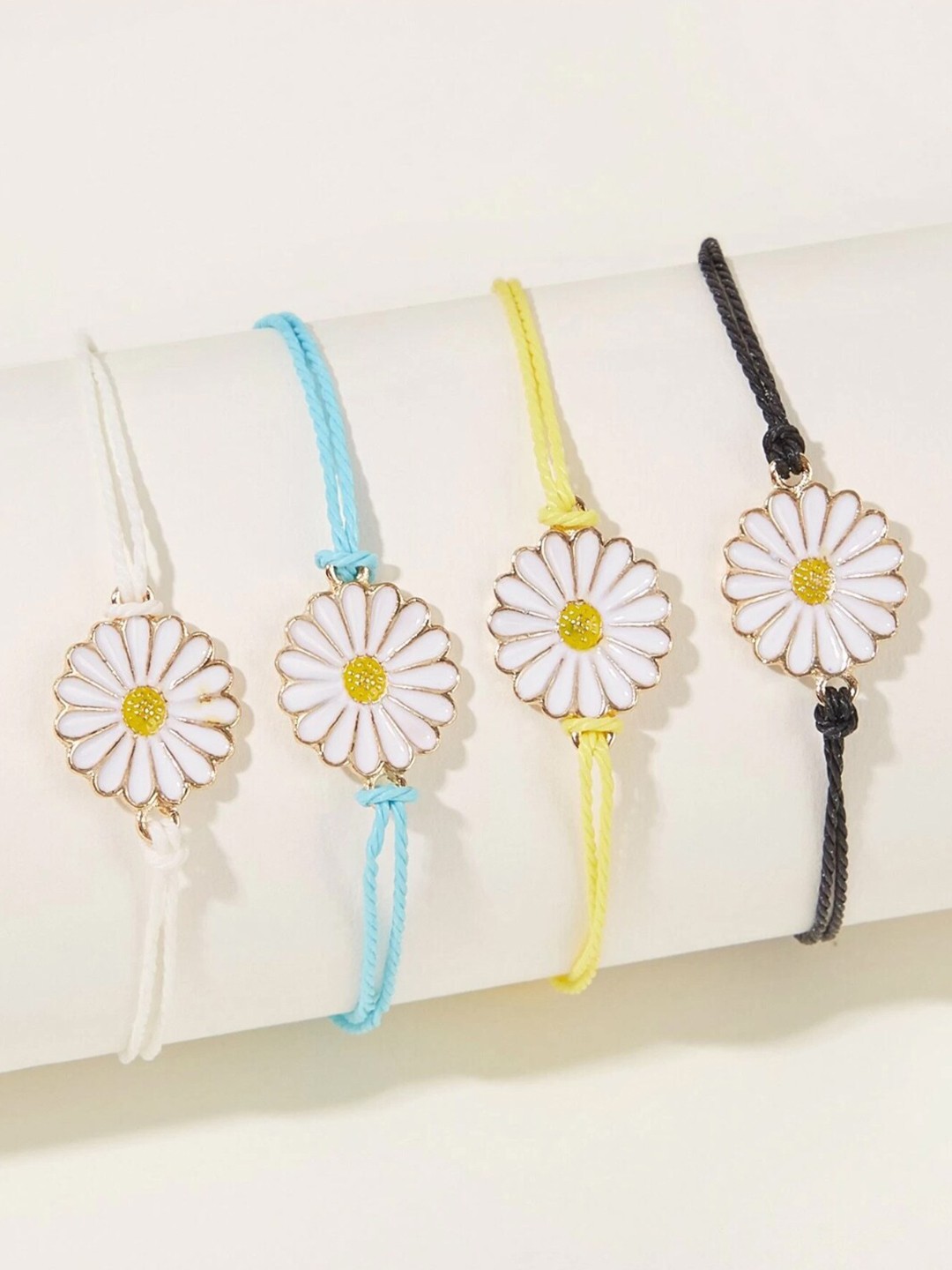 

DressBerry Gold-Toned Set of 4 Wraparound Bracelet