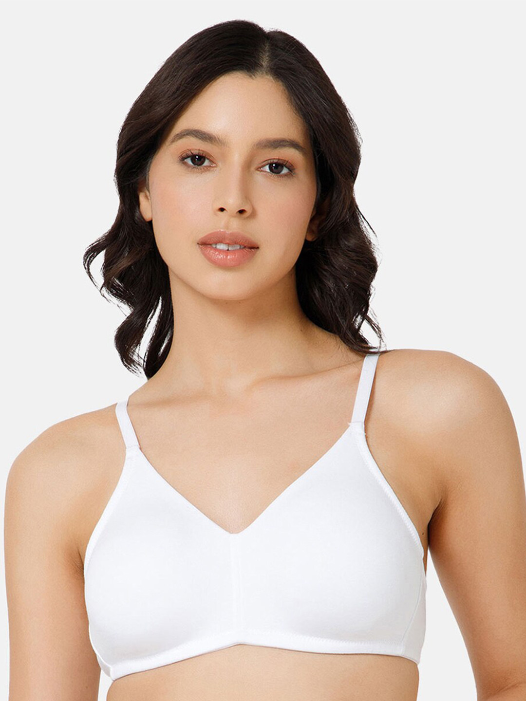 

NAIDU HALL Half Coverage Cotton Everyday Bra With All Day Comfort, White