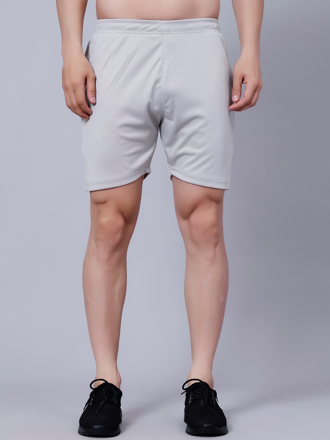 

WE PERFECT Men Mid-Rise Sports Shorts, Grey