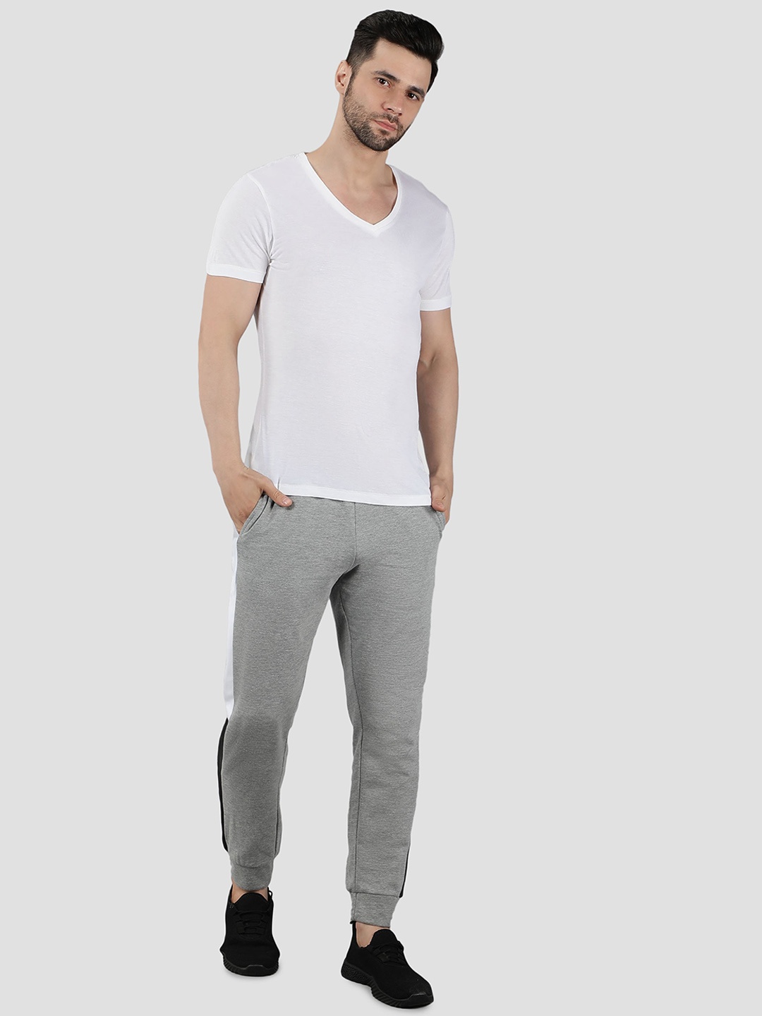 

Nimble V-Neck T-Shirt & Joggers Co-Ords Set, White