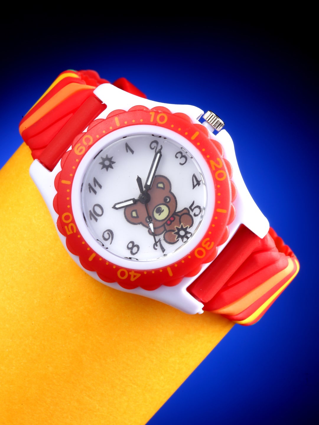 

Stoln Kids Printed Dial & Synthetic Straps Analogue Watch DIV795-11, Orange