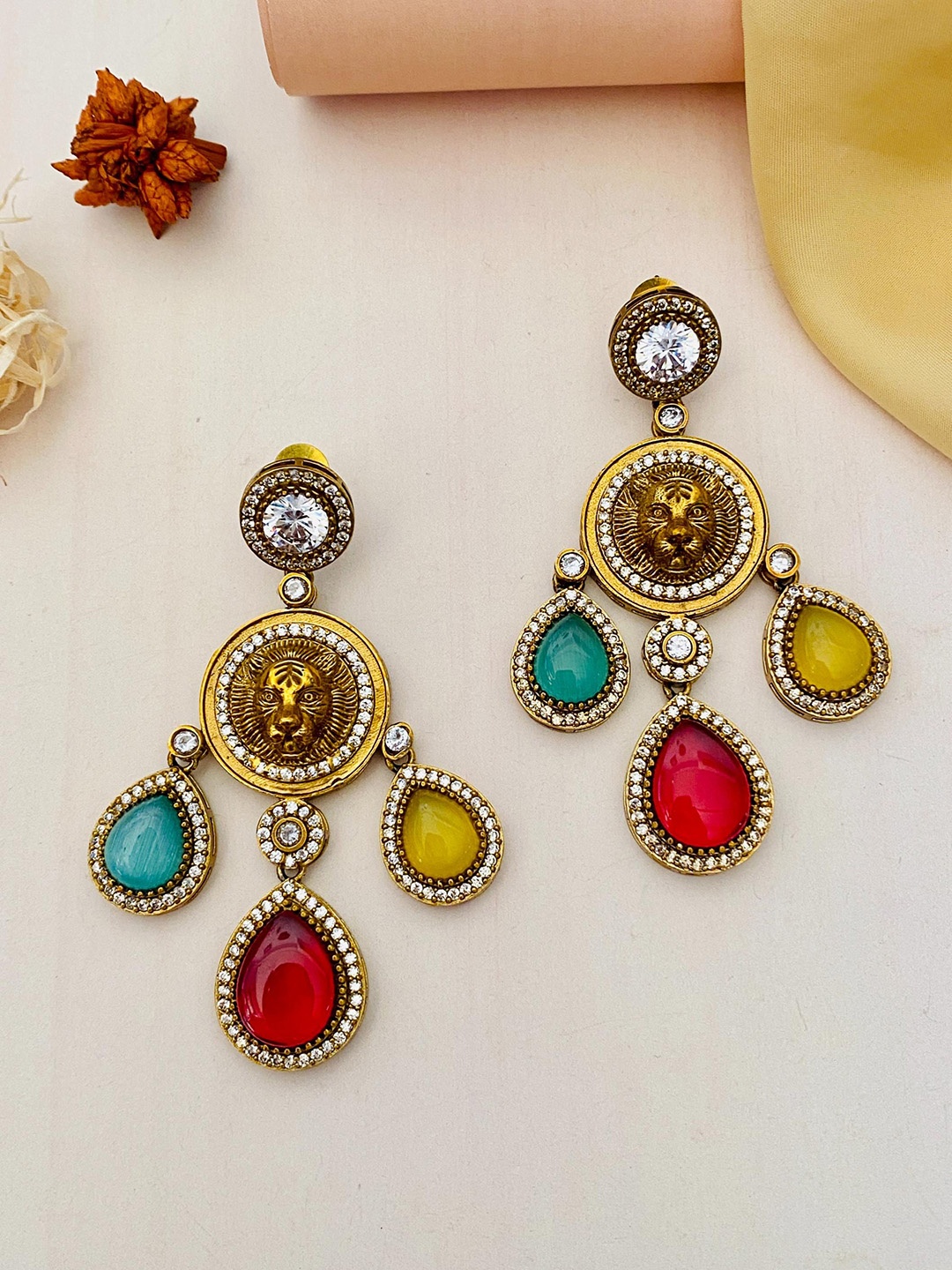 

ABDESIGNS Gold-Plated Classic Drop Earrings