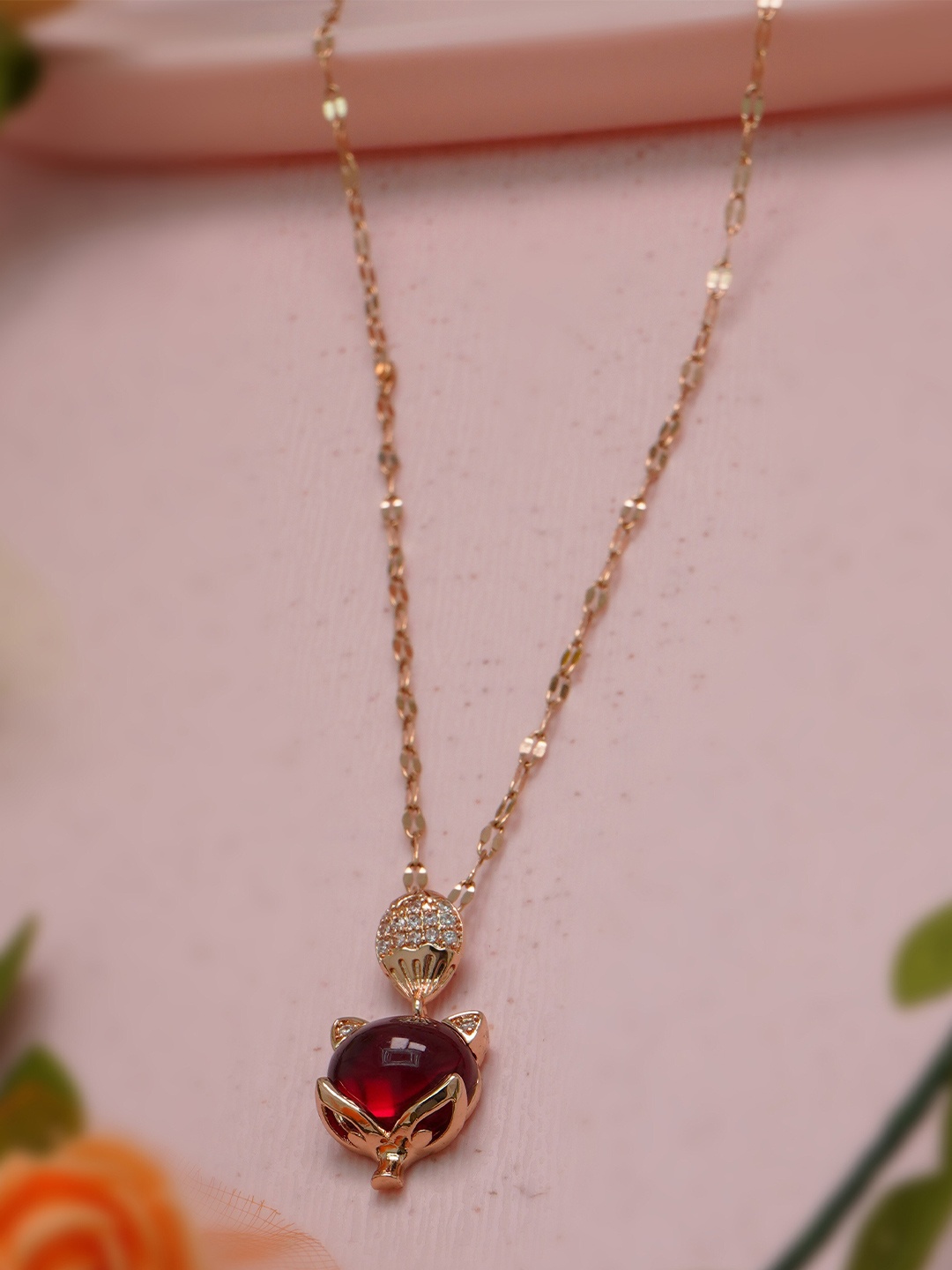 

Ramdev Art Fashion Jwellery Gold-Plated Minimal Necklace