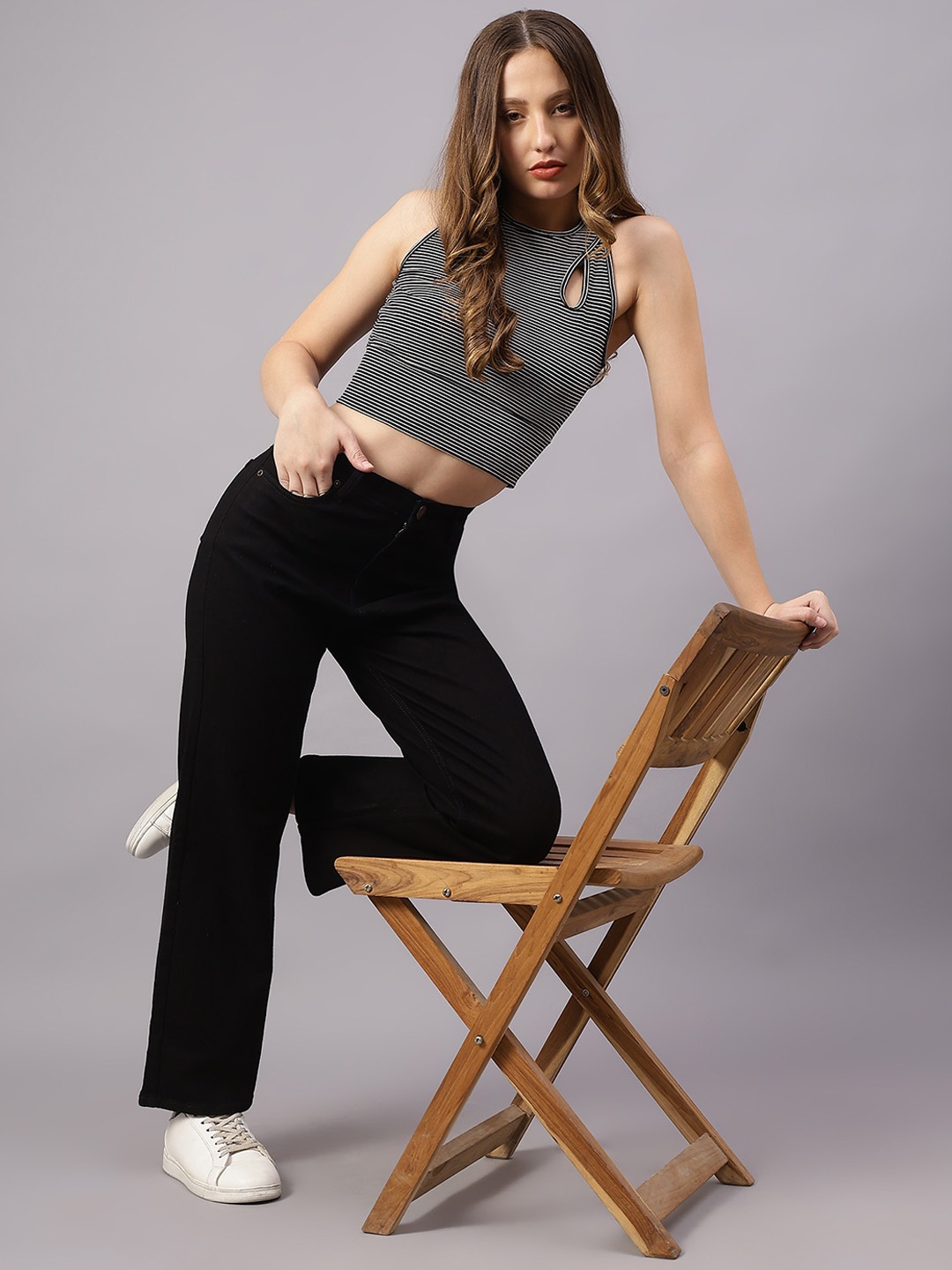 

STAYCATION Stellar Women Wide Leg Jeans, Black