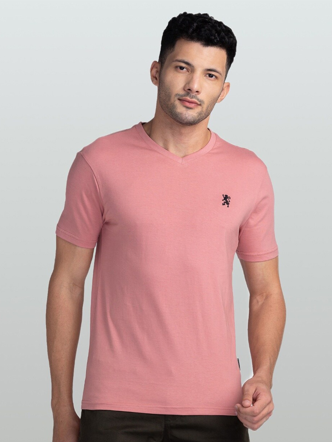 

GIORDANO Slim Fit Cotton T-shirt, Orange