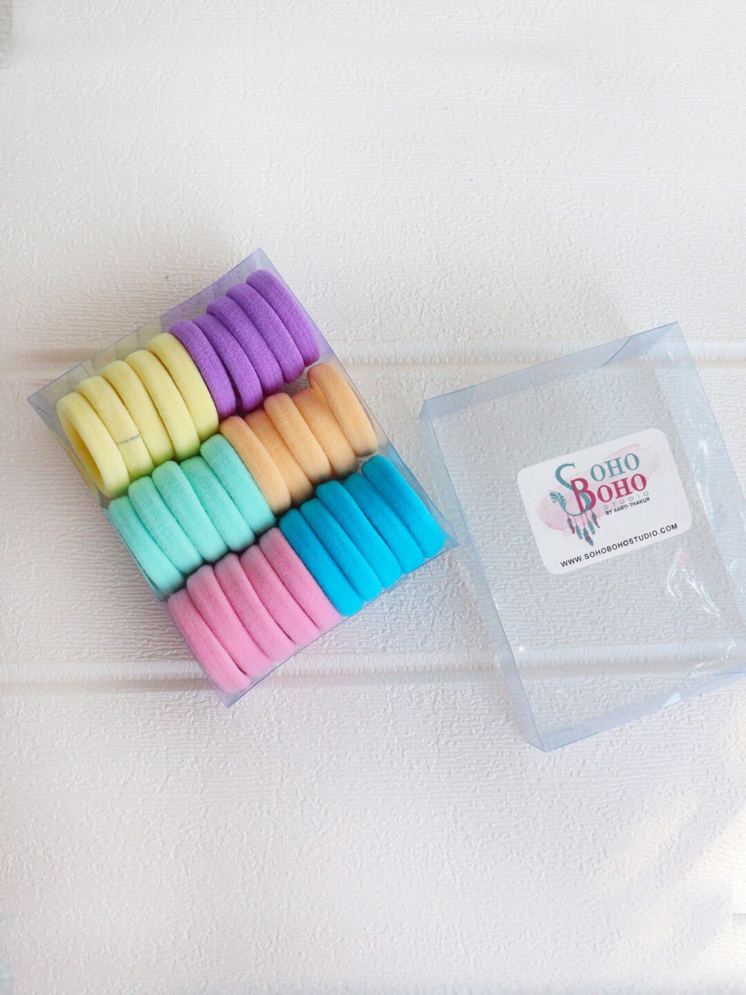 

Soho Boho Studio Set Of 30 Ponytail Holders, Purple