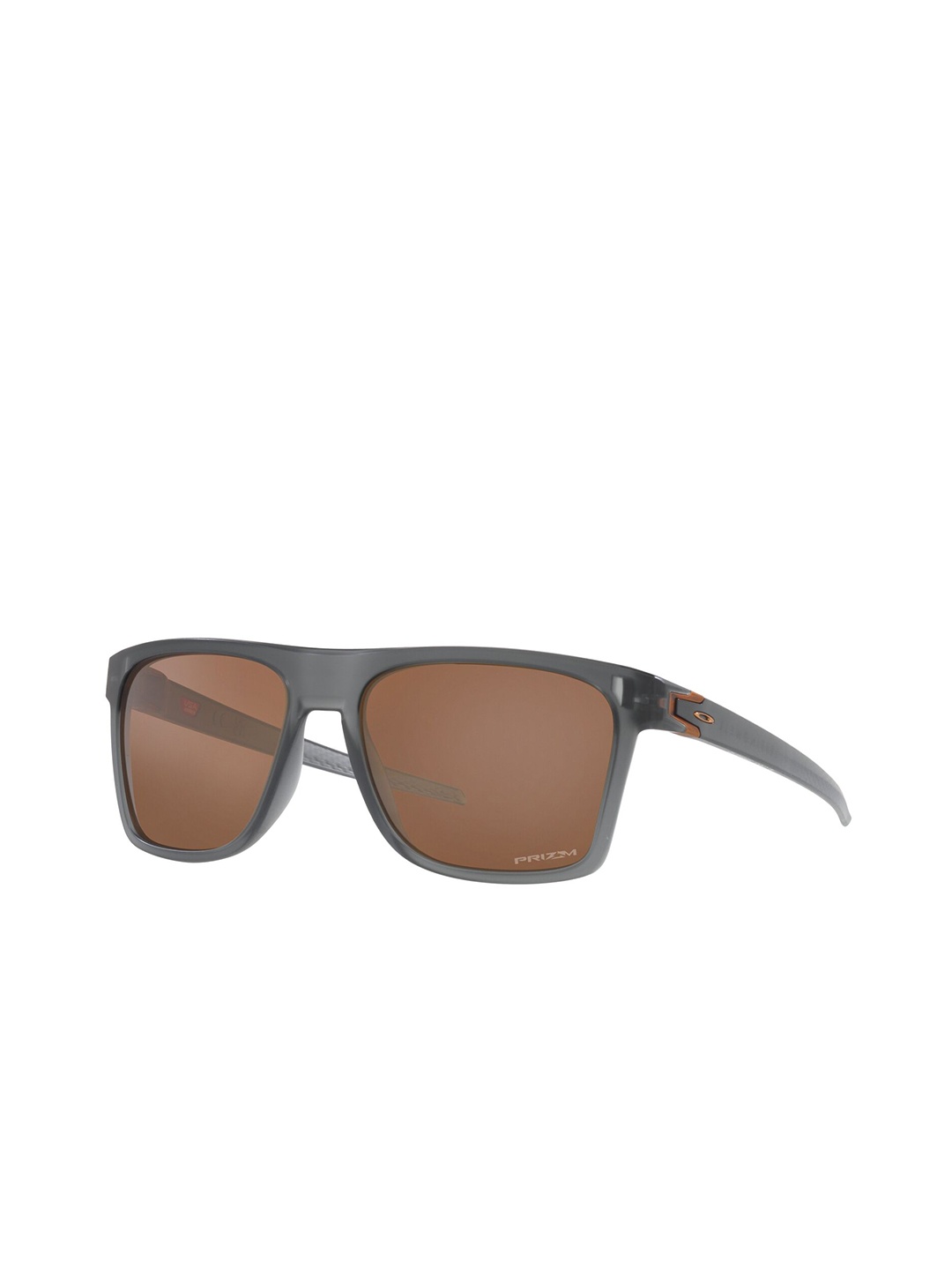 

OAKLEY Men Rectangle Sunglass with UV Protected Lens, Brown