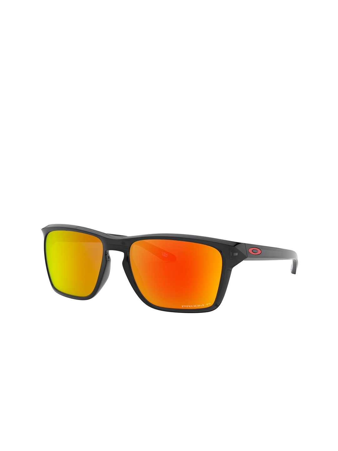 

OAKLEY Men Rectangle Sunglasses with Polarised and UV Protected Lens 7895653240308, Red