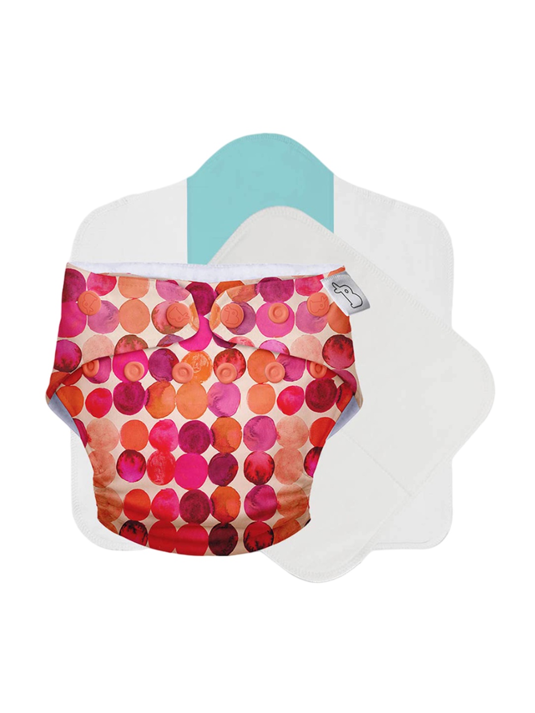 

SuperBottoms Super Dry Feel Cloth Diaper With Cotton Soaker & Booster, Pink