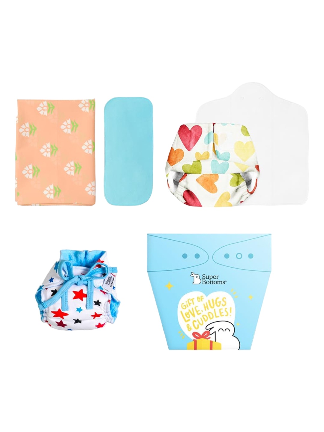

SuperBottoms Waterproof Diaper Outer With Dry Feel Pad, Blue