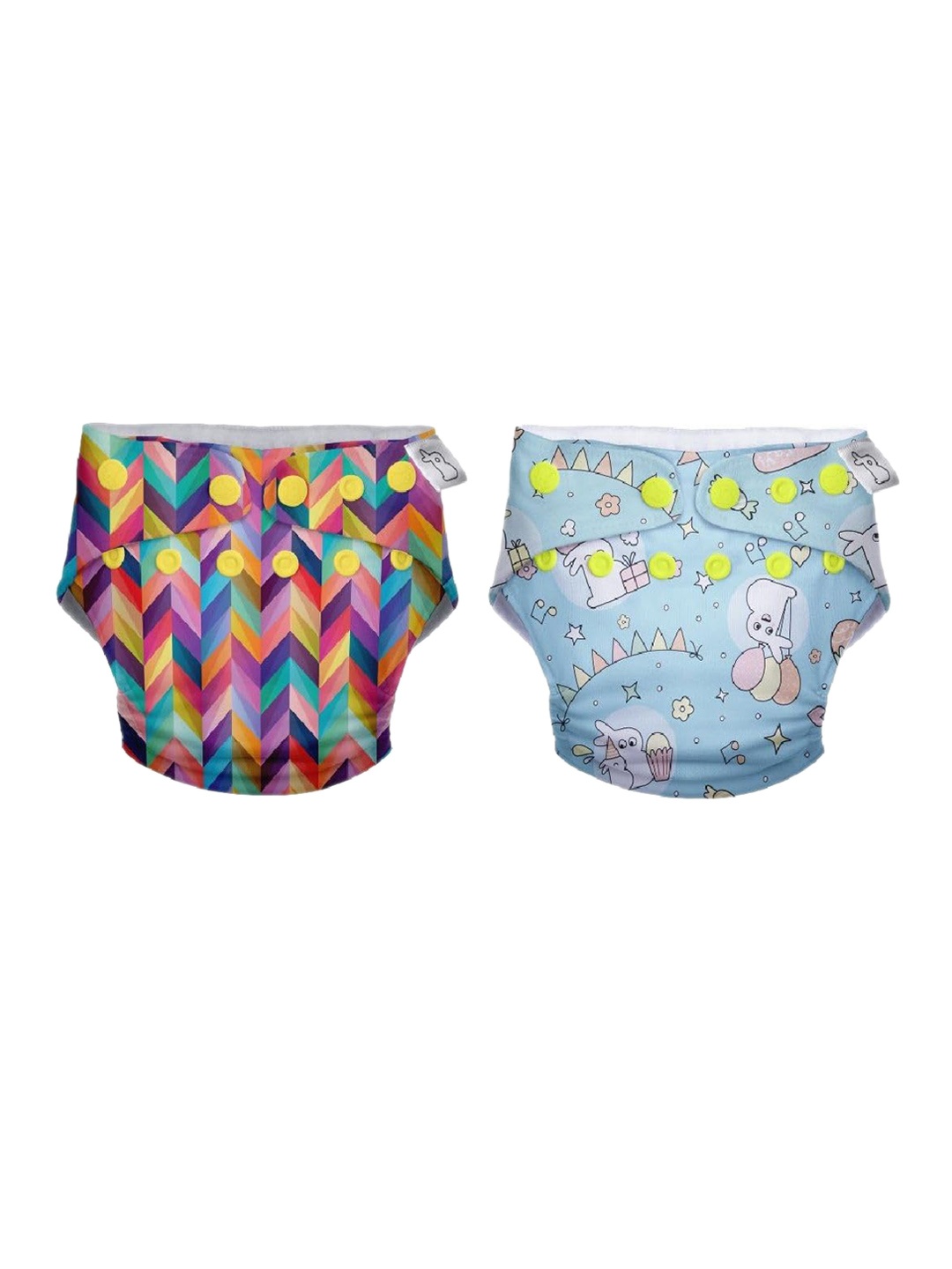 

SuperBottoms UNO Set Of 2 Reusable Cloth Diaper With Easy Snaps, Blue