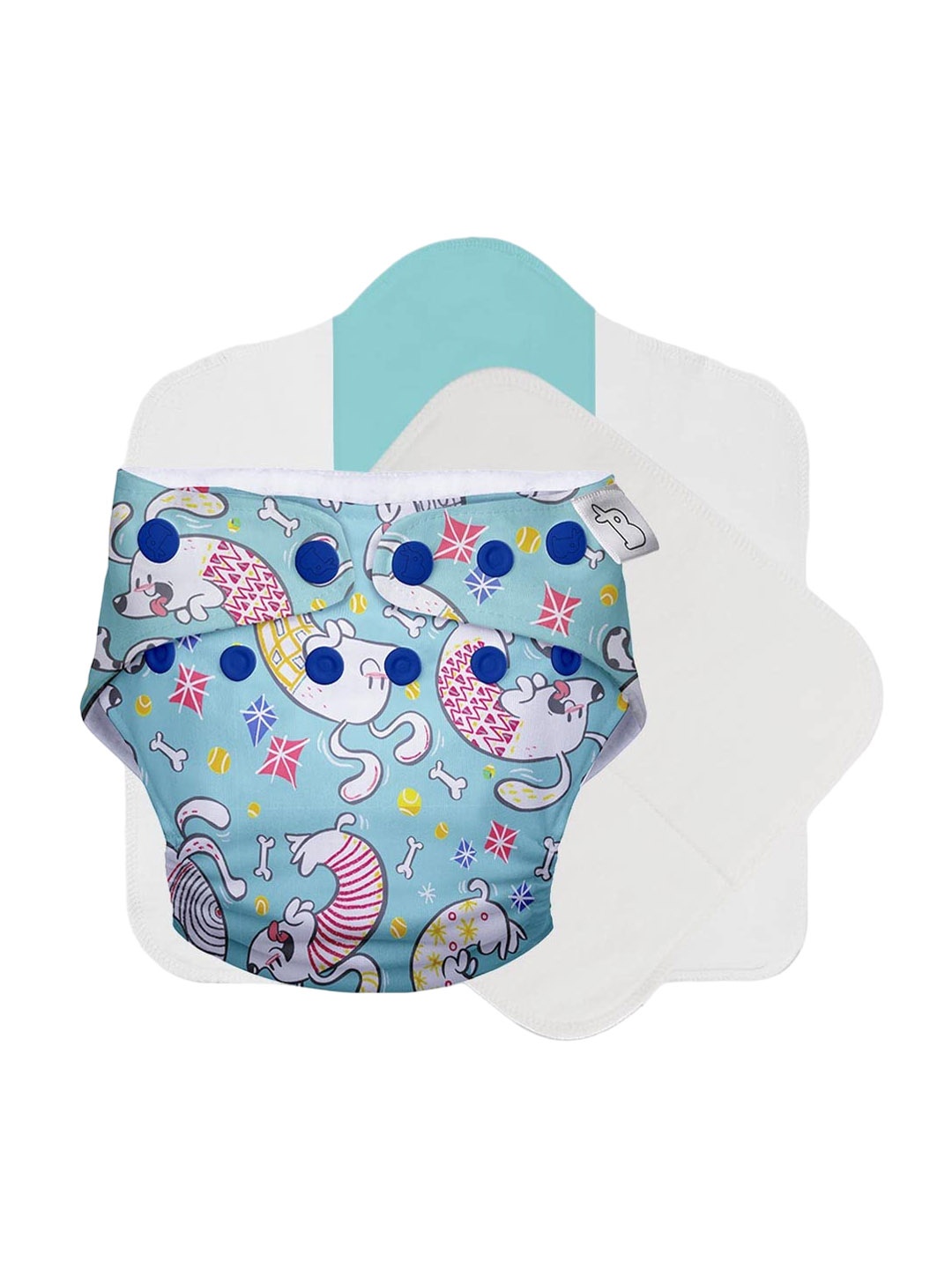 

SuperBottoms Dry Feel Reusable Cloth Diaper, Blue