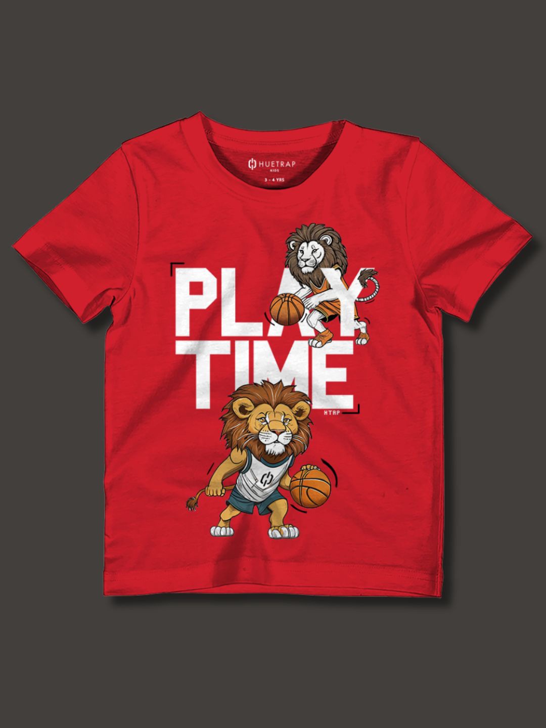 

Huetrap Boys Printed Graphic Cotton T-shirt, Red