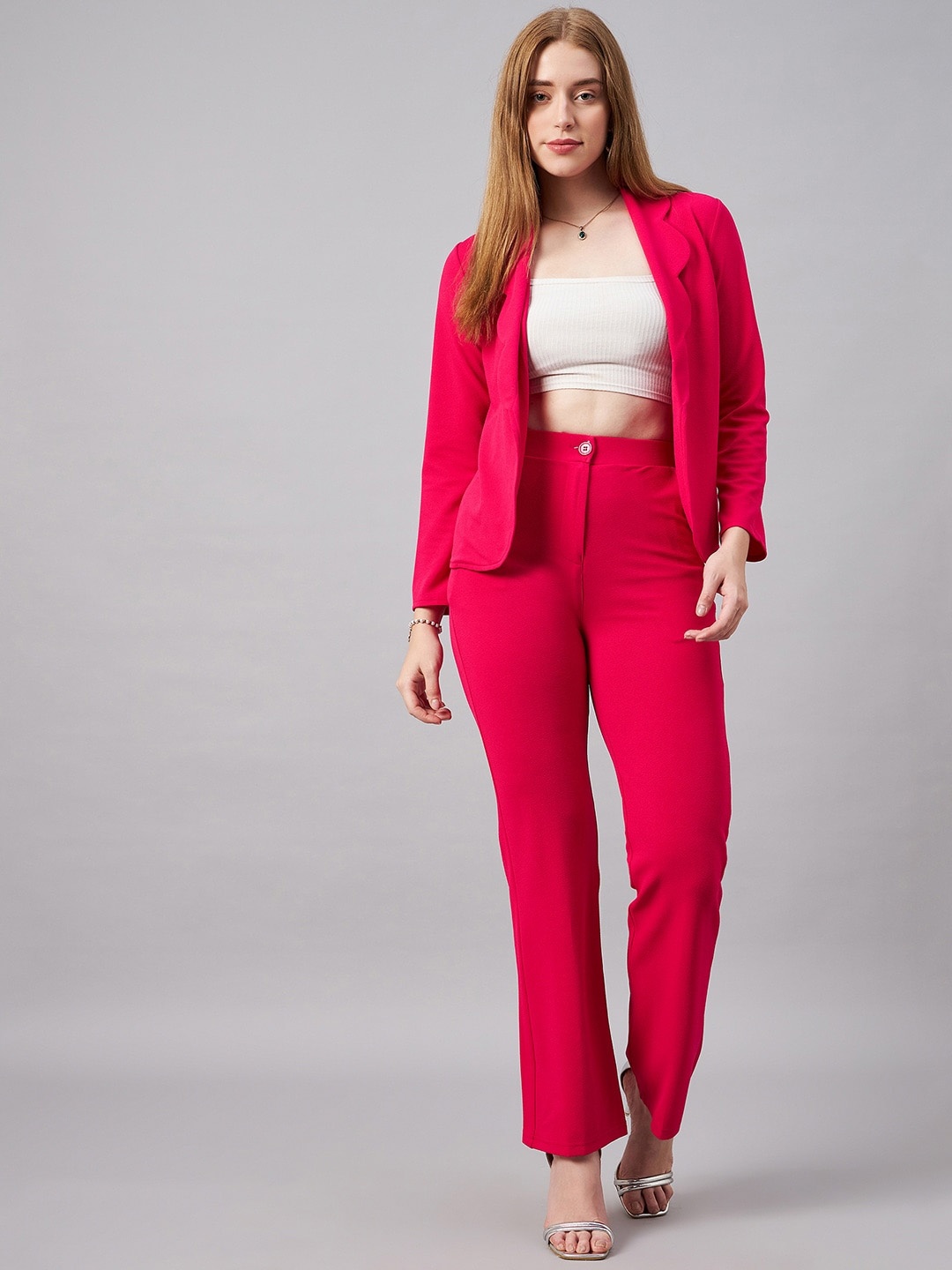 

Orchid Blues Blazer With Trousers Co-Ords, Fuchsia