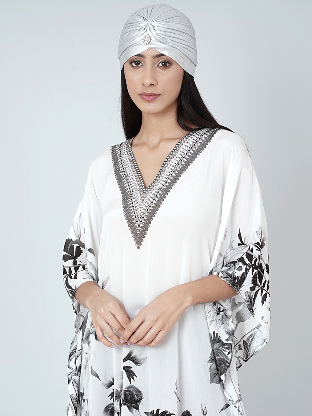 

First Resort by Ramola Bachchan Women Bandana Headband, Silver